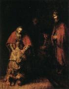 Rembrandt van rijn Return of the Prodigal Son Spain oil painting artist